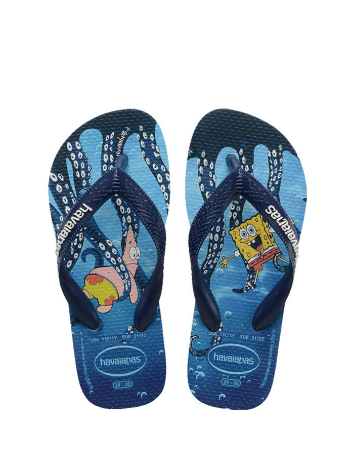 Havainana Kids Top Spongebob Thongs - White, Thongs - Kids