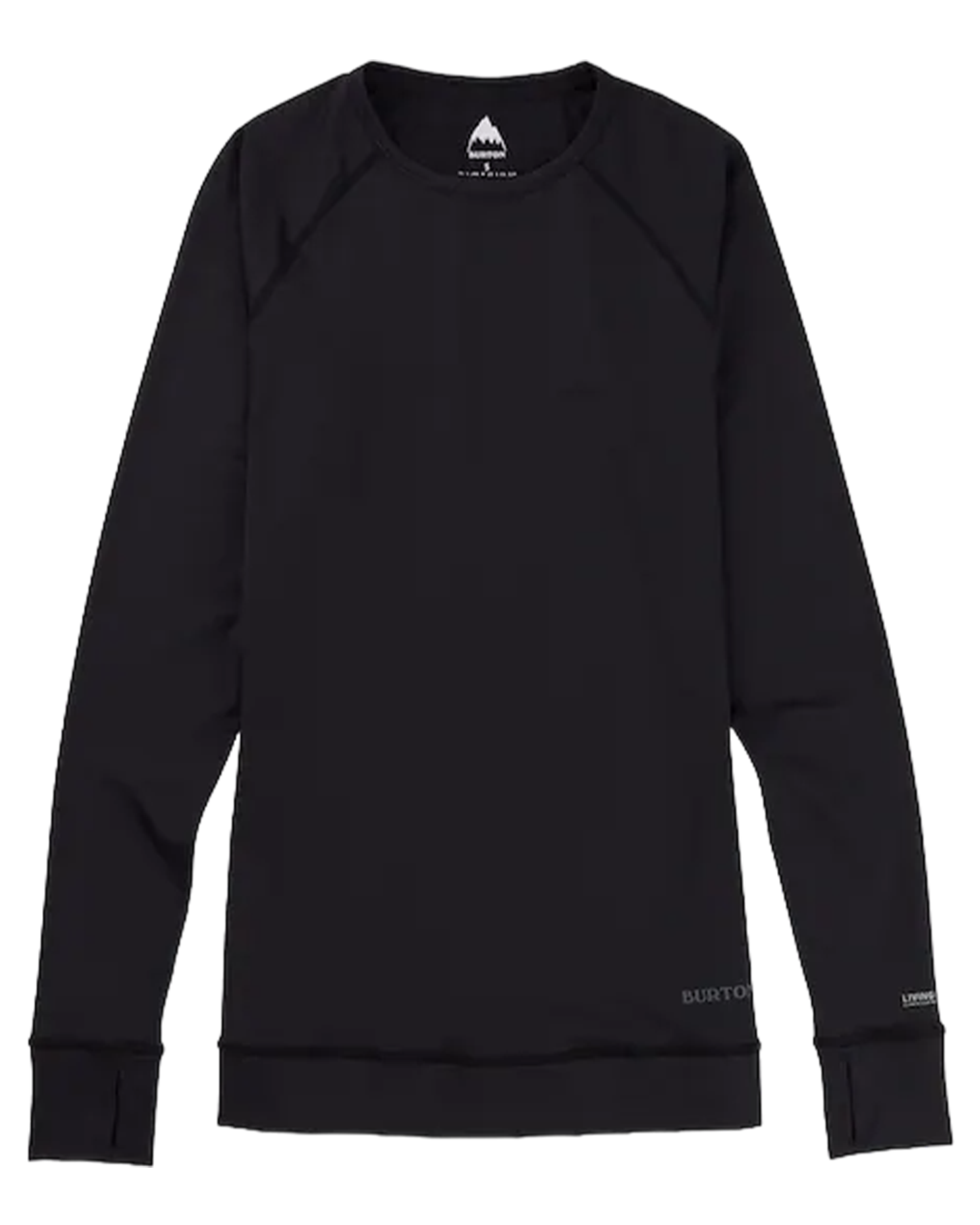 Burton Women's Burton Lightweight X Base Layer Crewneck - True Black Thermals - Trojan Wake Ski Snow