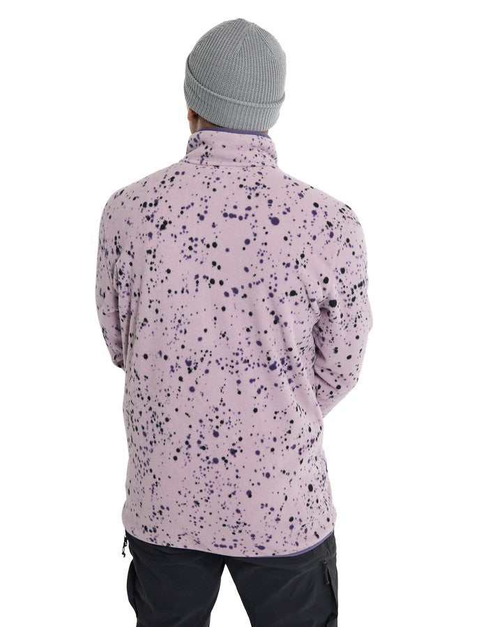 Burton Hearth Fleece Pullover - Elderberry Spatter - 2023 Hoodies & Sweatshirts - Trojan Wake Ski Snow