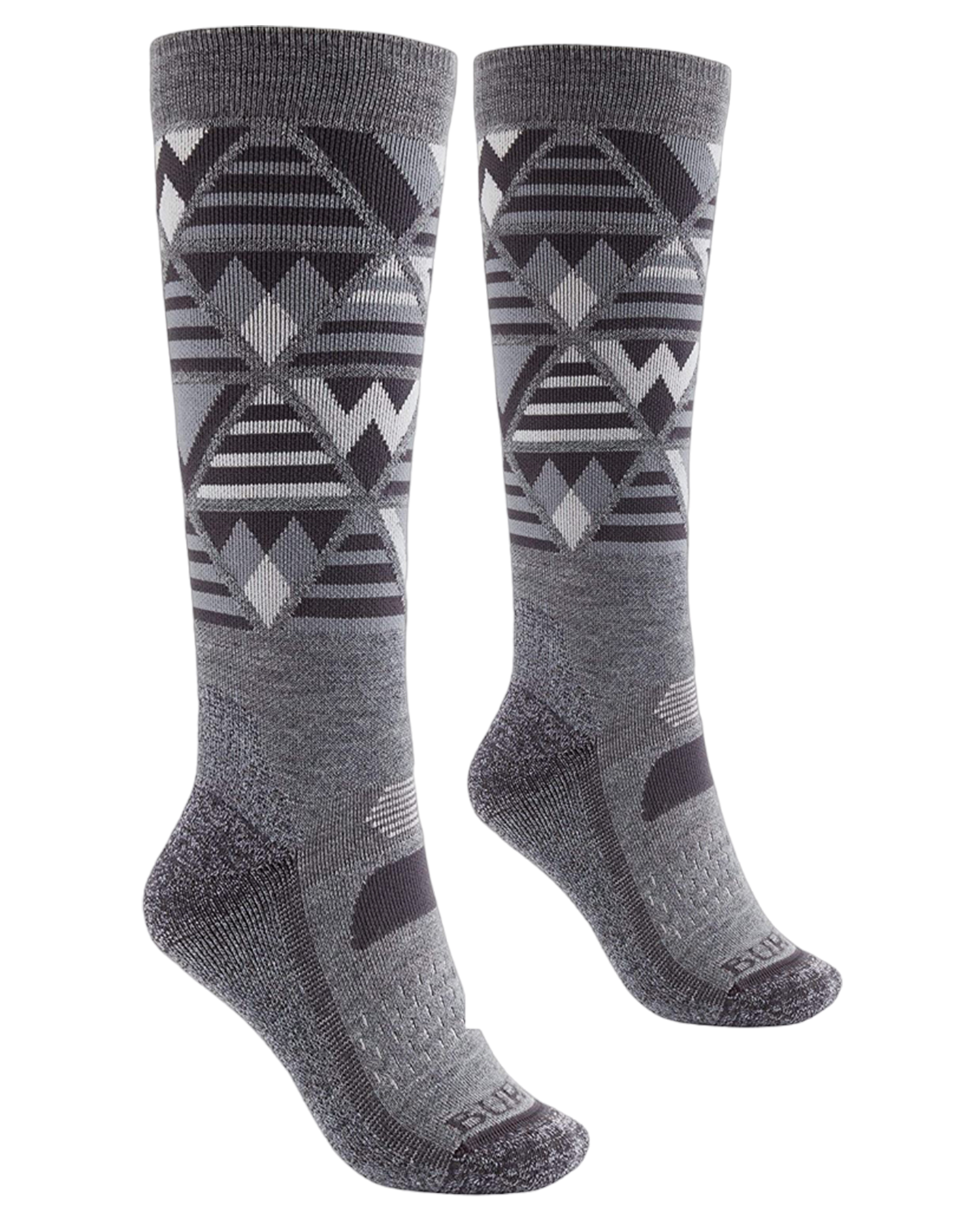 Burton Women's Performance Midweight Socks - Gray Heather Socks - Trojan Wake Ski Snow