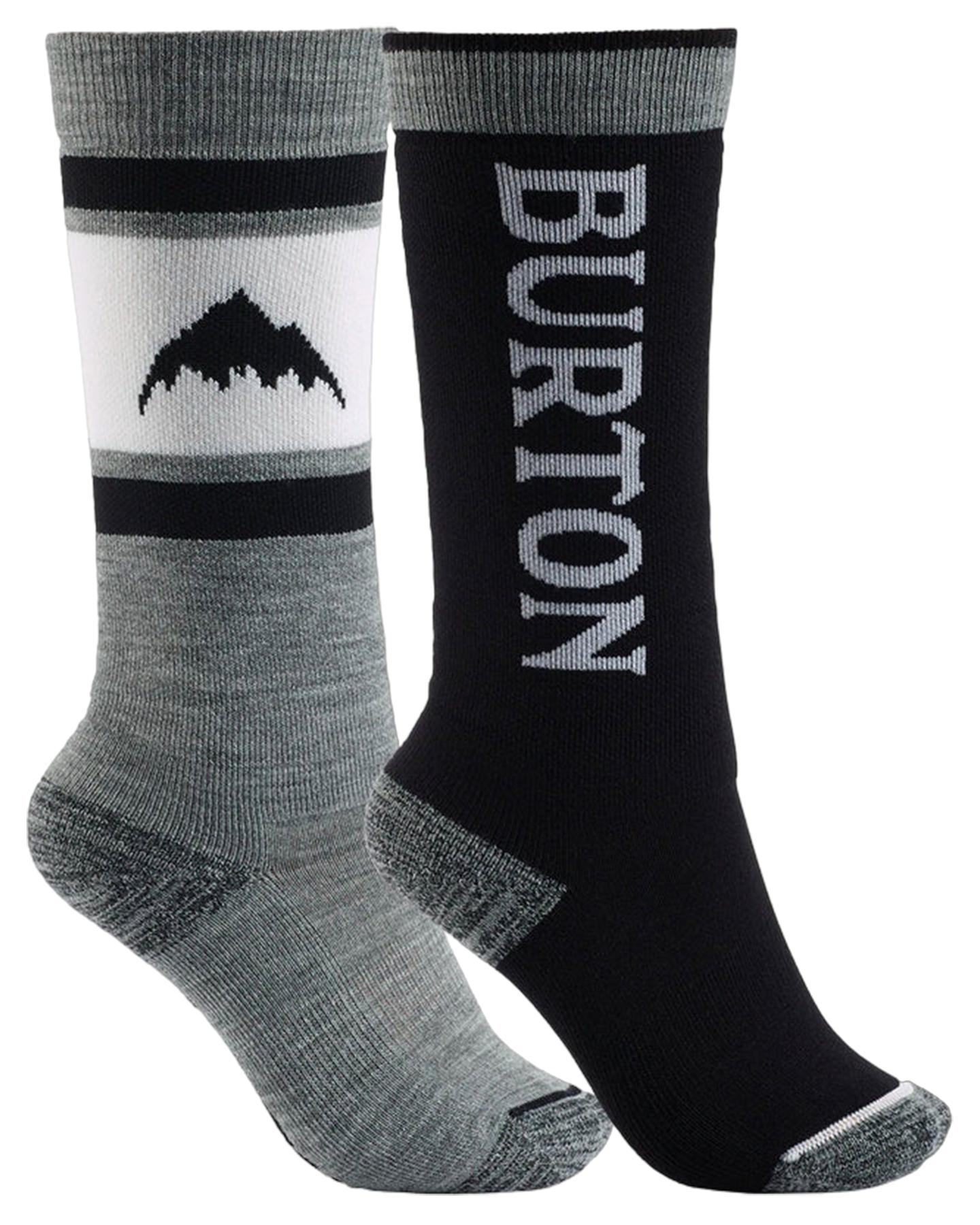 Burton Kids' Weekend Midweight Socks 2-Pack - True Black Socks - Trojan Wake Ski Snow