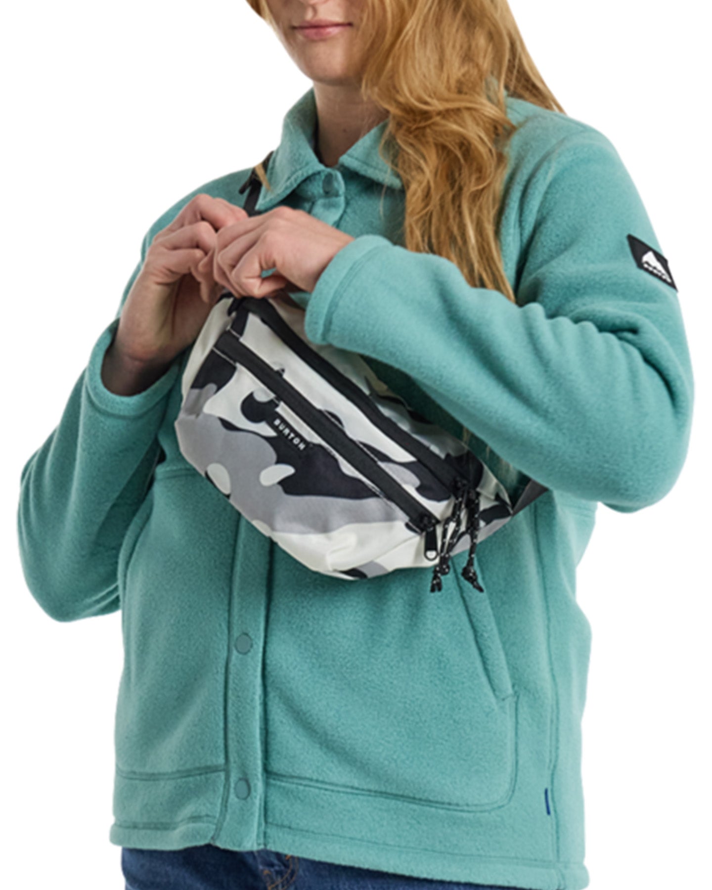 Burton 3L Hip Pack Stout White Cookie Camo