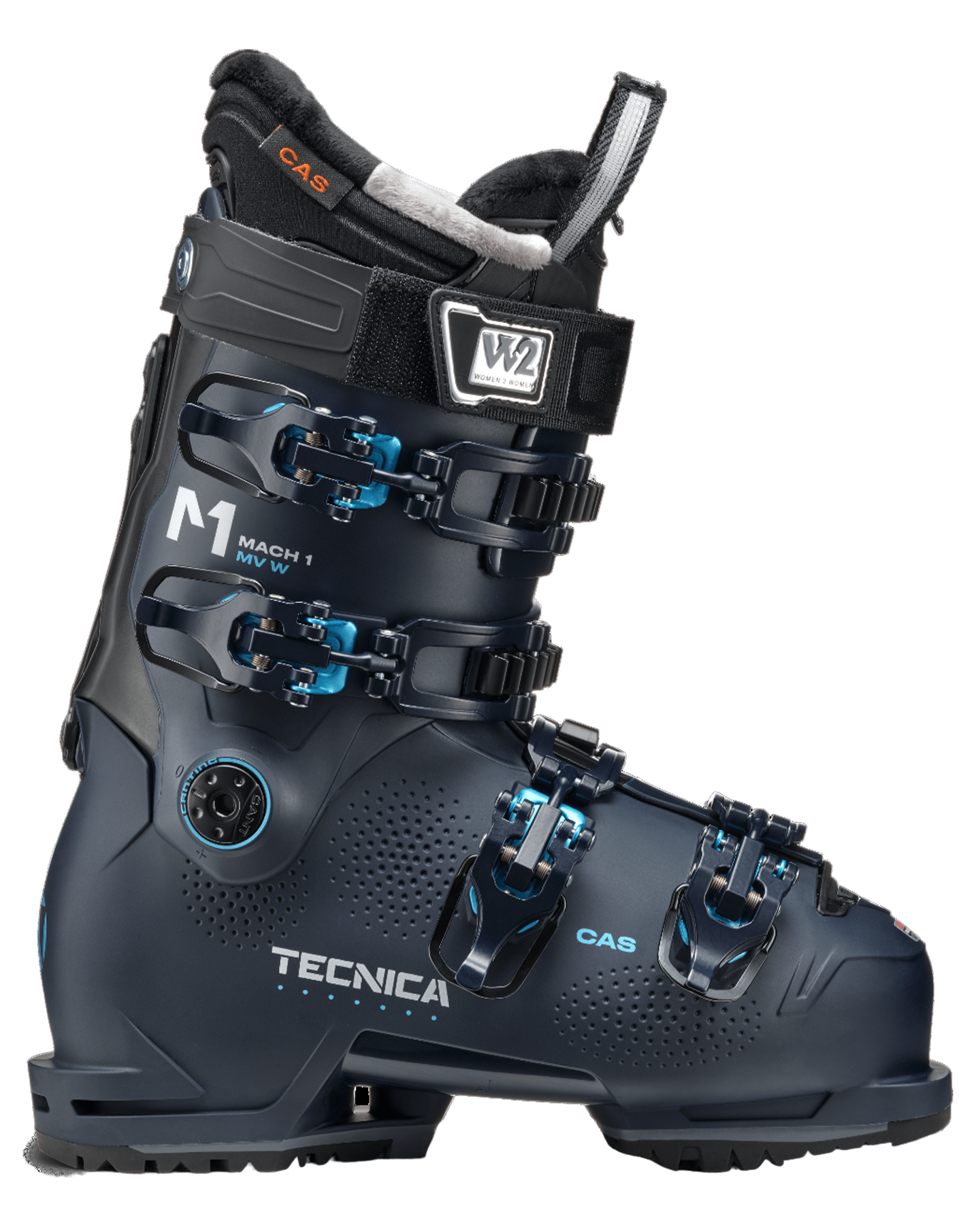 Tecnica Mach1 MV 95 Women's Td GW Snow Ski Boots - Ink Blue - 2024 Snow Ski Boots - Trojan Wake Ski Snow