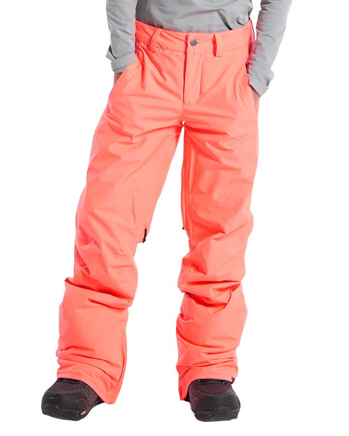 Burton Womens Powline Gore-Tex 2L Insulated Pants - Tetra Orange - 2023 Snow Pants - Trojan Wake Ski Snow