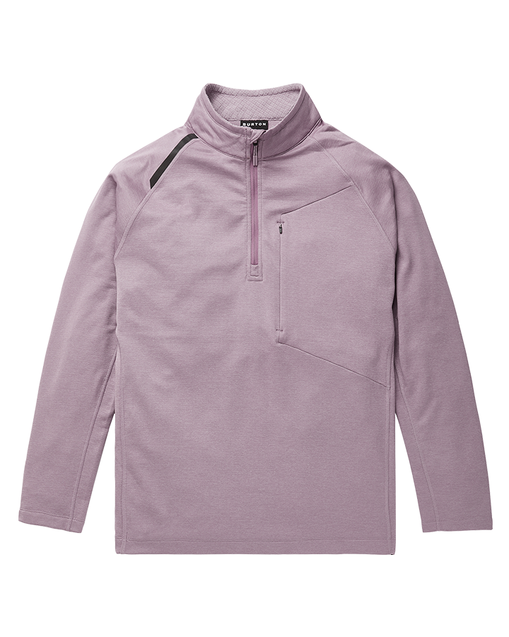 Burton Multipath Grid 1/4 Zip Fleece - Elderberry - 2023 Hoodies & Sweatshirts - Trojan Wake Ski Snow