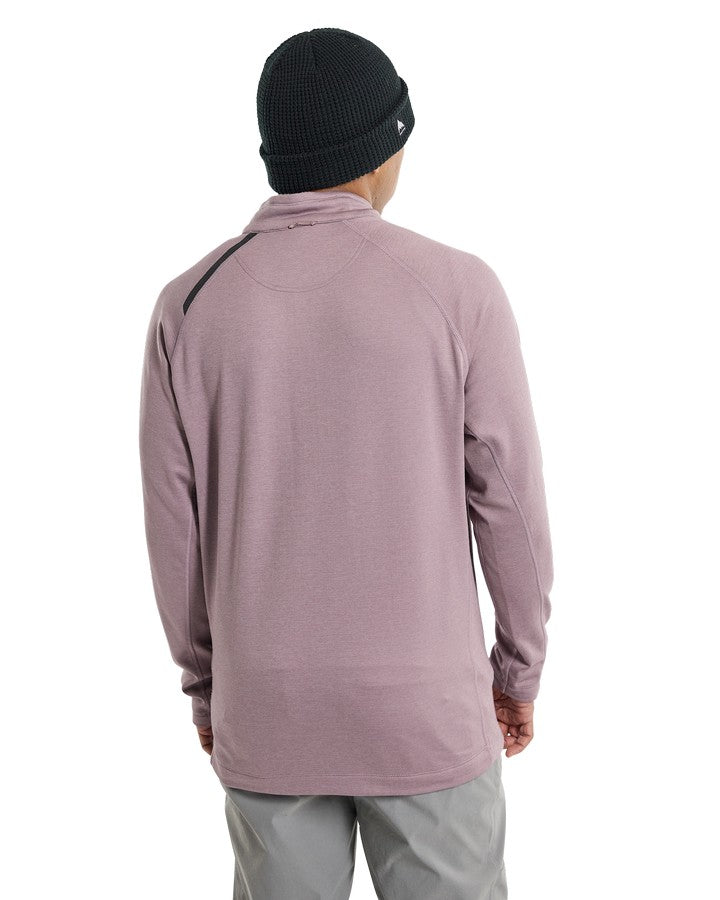 Burton Multipath Grid 1/4 Zip Fleece - Elderberry - 2023 Hoodies & Sweatshirts - Trojan Wake Ski Snow