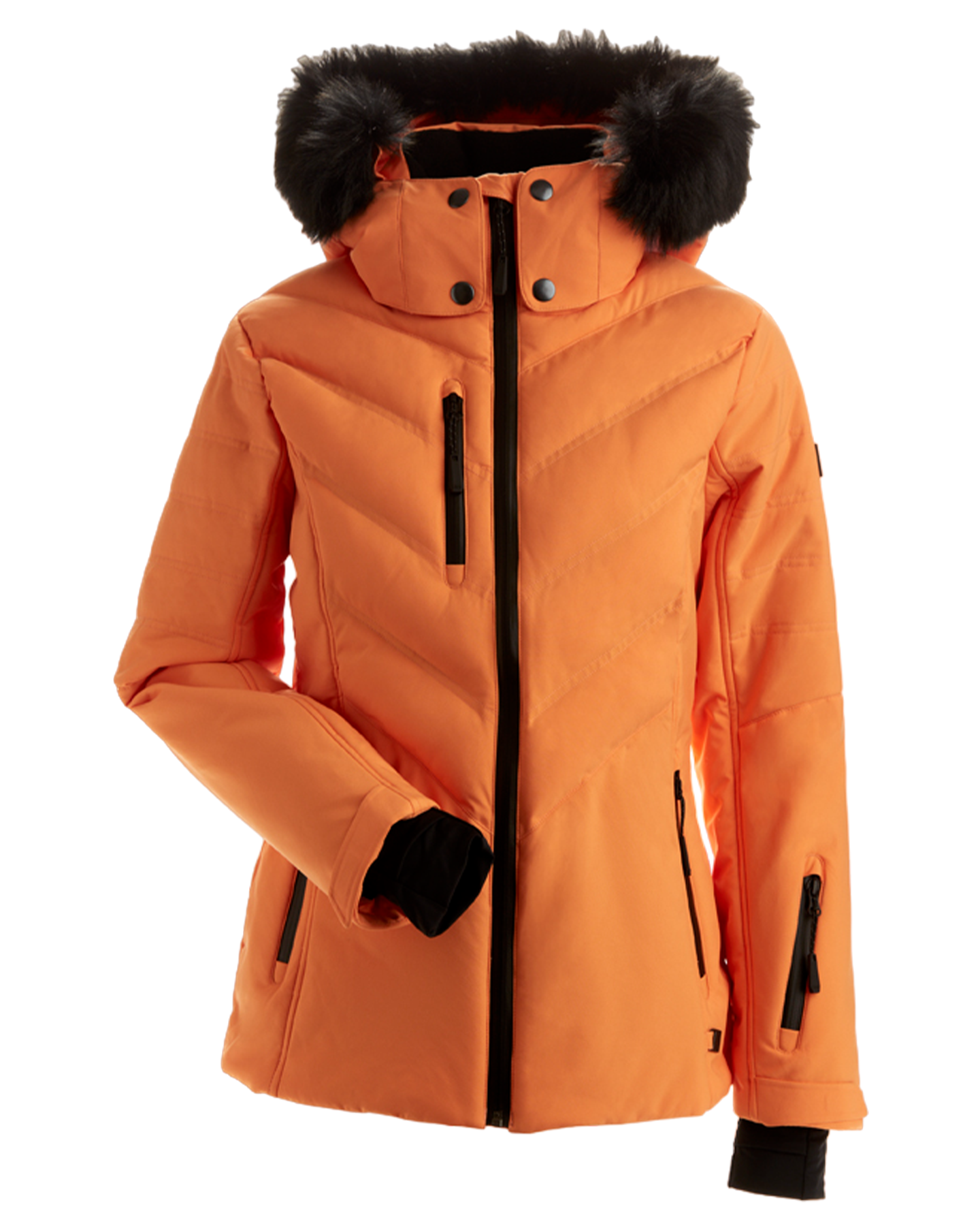 Nils Sundace Faux Fur Women's Snow Jacket - Apricot Snow Jackets - Trojan Wake Ski Snow