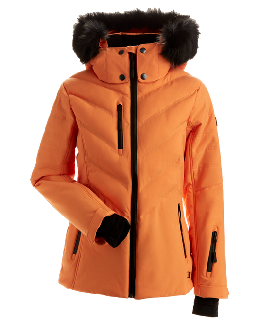 Nils Sundace Faux Fur Women's Snow Jacket - Apricot Snow Jackets - Trojan Wake Ski Snow