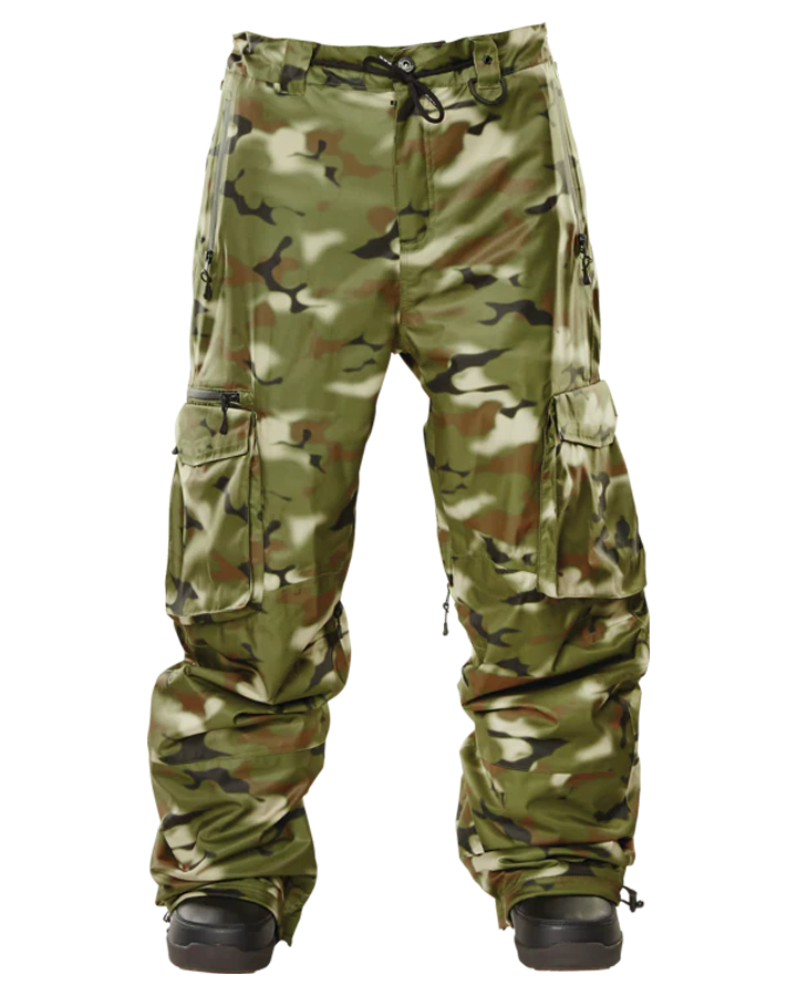 Thirtytwo Blahzay Cargo Snow Pant - Camo - 2023 Snow Pants - Trojan Wake Ski Snow