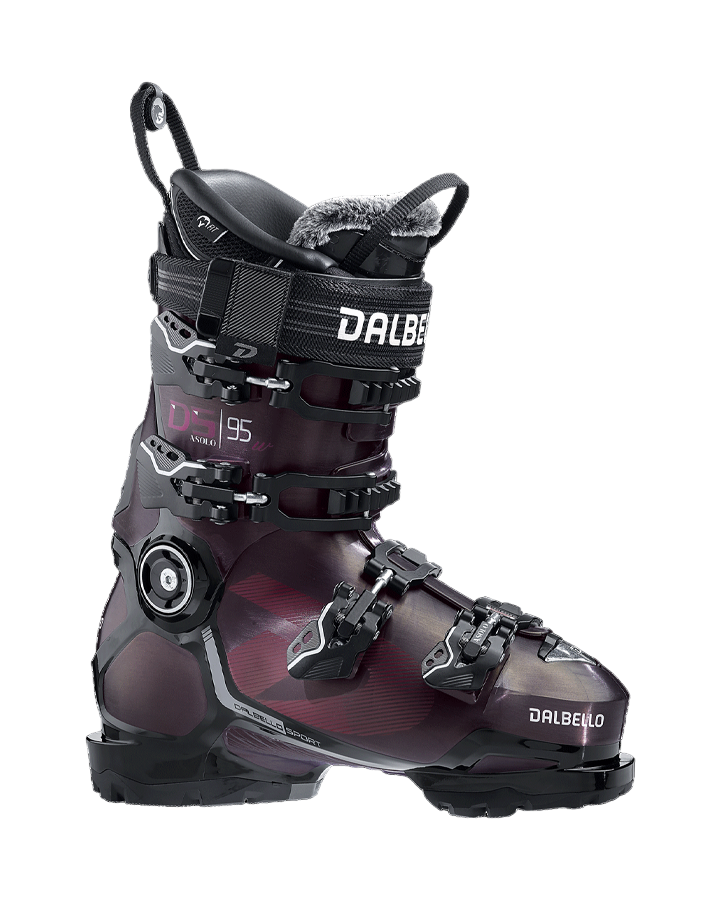 Dalbello Ds Asolo 95 Grip Walk LS Womens Ski Boot - Opal Ruby / Black - 2022 Snow Ski Boots - Trojan Wake Ski Snow