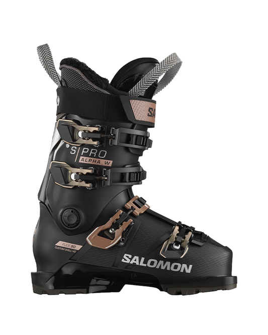 Salomon Pro Alpha 90 Women's Ski Boots - Black Women's Snow Ski Boots - Trojan Wake Ski Snow