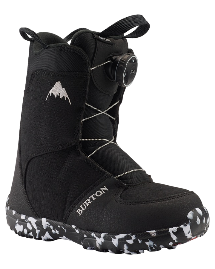 Burton Kids Grom Boa Snowboard Boots - Black - 2023 Snowboard Boots - Trojan Wake Ski Snow