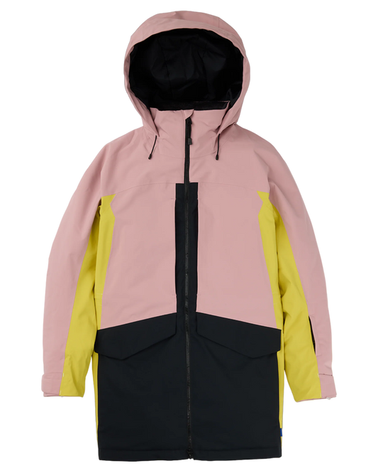 Burton Women's Prowess 2.0 2L Snow Jacket - Powder Blush/Sulfur/True Black Snow Jackets - Trojan Wake Ski Snow