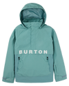 Burton Women's Frostner 2L Anorak Snow Jacket - Rock Lichen/Stout White Snow Jackets - Trojan Wake Ski Snow