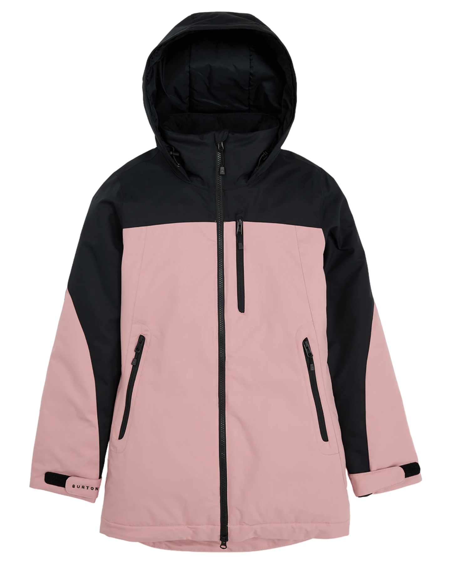 Burton Women's Lelah 2L Snow Jacket - True Black/Powder Blush Snow Jackets - Trojan Wake Ski Snow