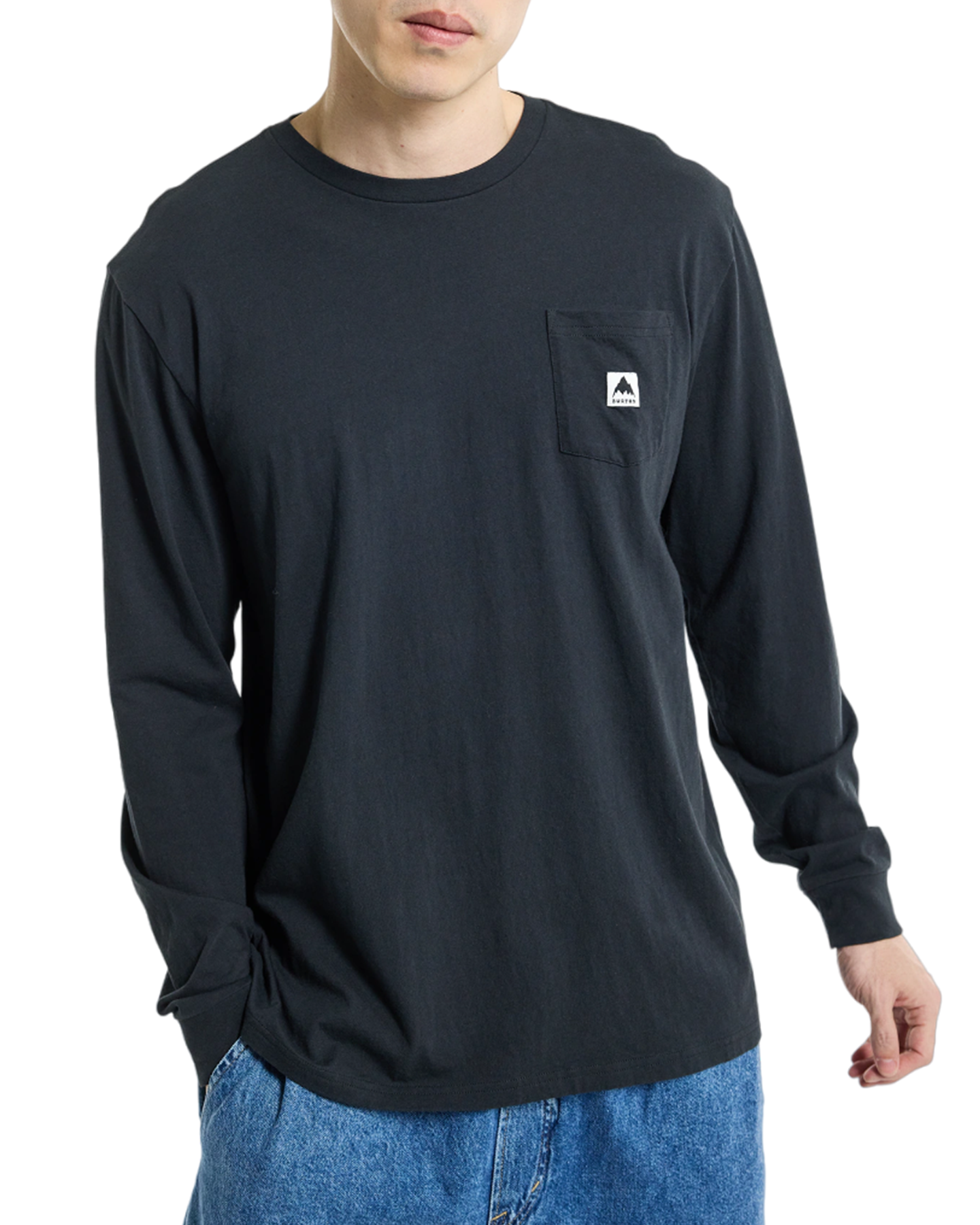 Burton Colfax Long Sleeve T-Shirt - True Black Shirts & Tops - Trojan Wake Ski Snow