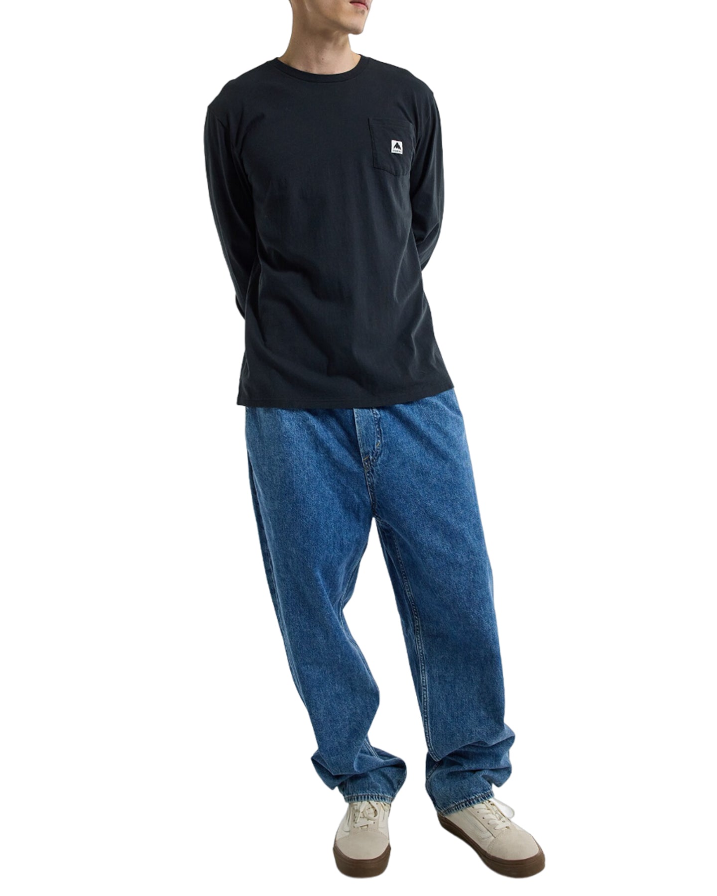 Burton Colfax Long Sleeve T-Shirt - True Black Shirts & Tops - Trojan Wake Ski Snow