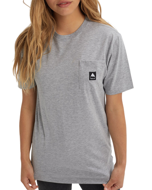 Burton Colfax Short Sleeve T-Shirt - Gray Heather Shirts & Tops - Trojan Wake Ski Snow