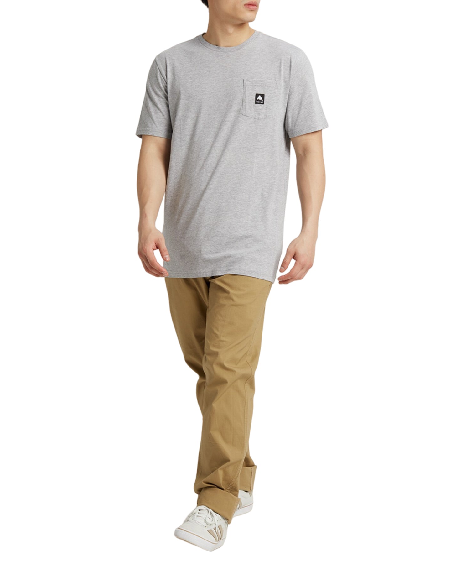 Burton Colfax Short Sleeve T-Shirt - Gray Heather Shirts & Tops - Trojan Wake Ski Snow