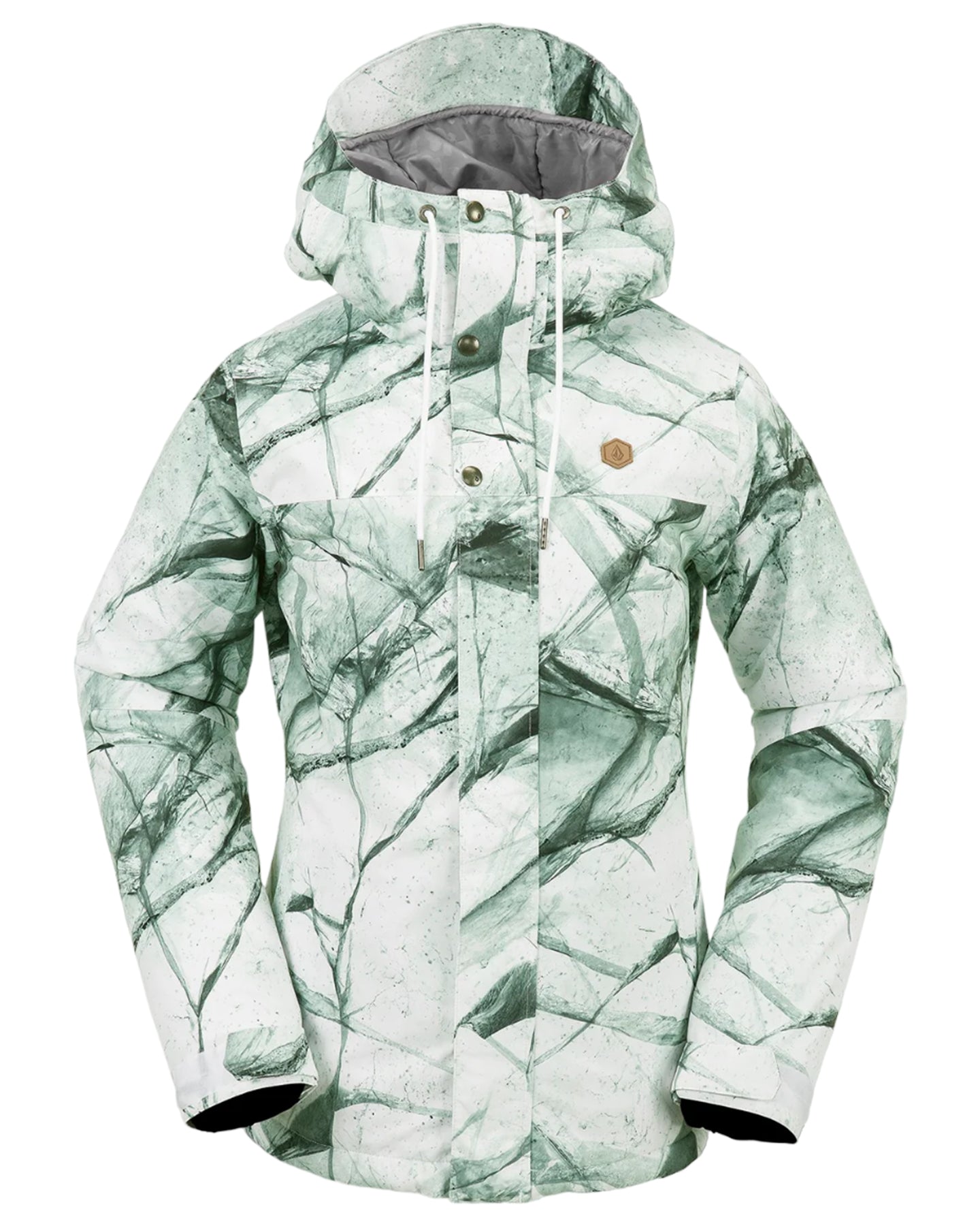 Volcom Bolt Ins Jacket - White Ice Snow Jackets - Trojan Wake Ski Snow