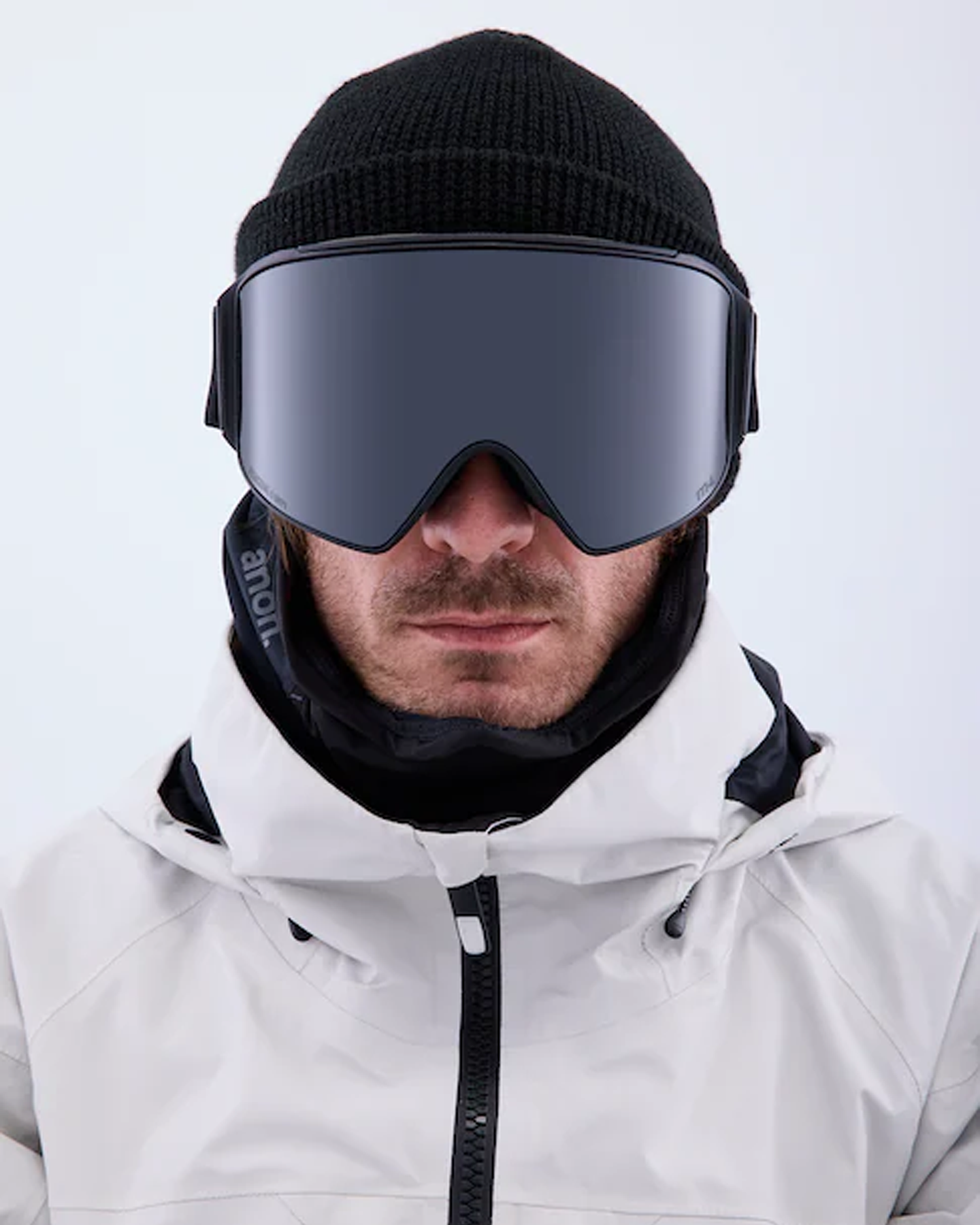 Anon M4 Cylindrical Low Bridge Snow Goggles + Bonus Lens + Mfi® Face Mask - Smoke/Perceive Sunny Onyx Lens Snow Goggles - Trojan Wake Ski Snow