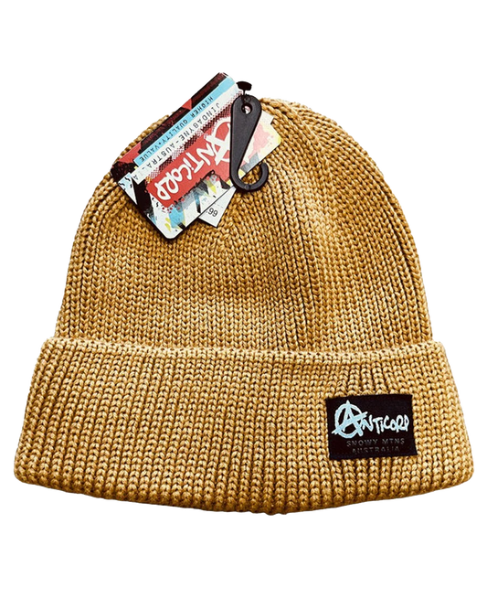 Anticorp Turn Up Beanie - Gold Beanies - Trojan Wake Ski Snow