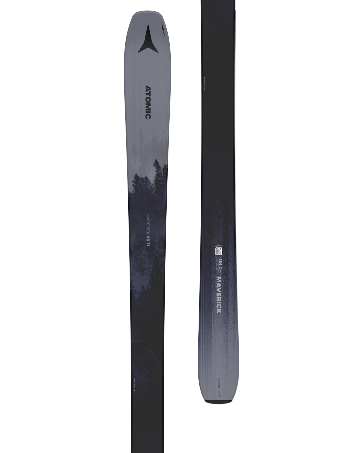 Atomic Maverick 88 Ti Snow Skis - Silver/Black - 2025 Snow Skis - Trojan Wake Ski Snow