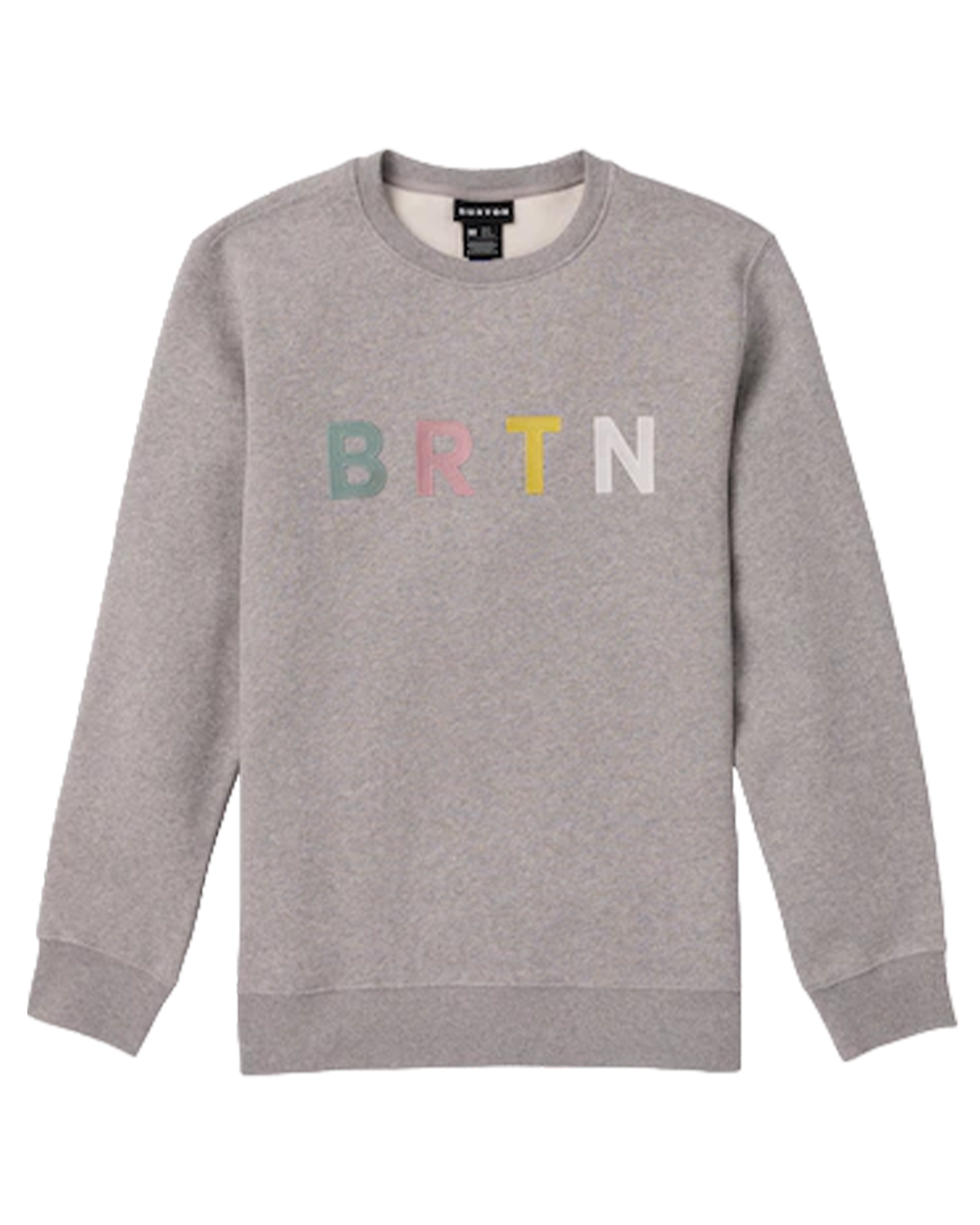 Burton Brtn Crewneck Sweatshirt - Gray Heather Multi Hoodies & Sweatshirts - Trojan Wake Ski Snow