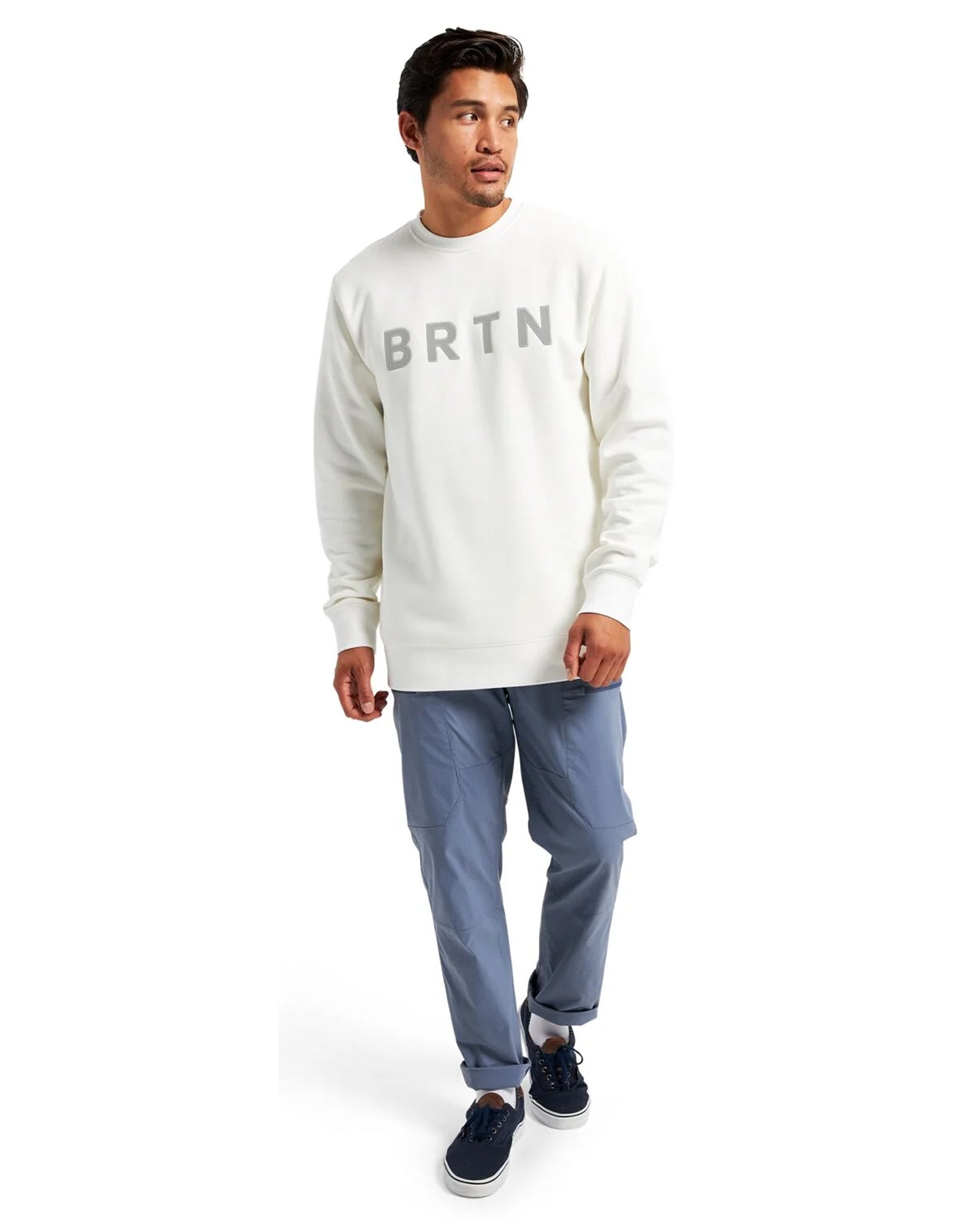 Burton Brtn Crewneck Sweatshirt Stout White Shop Clothing at