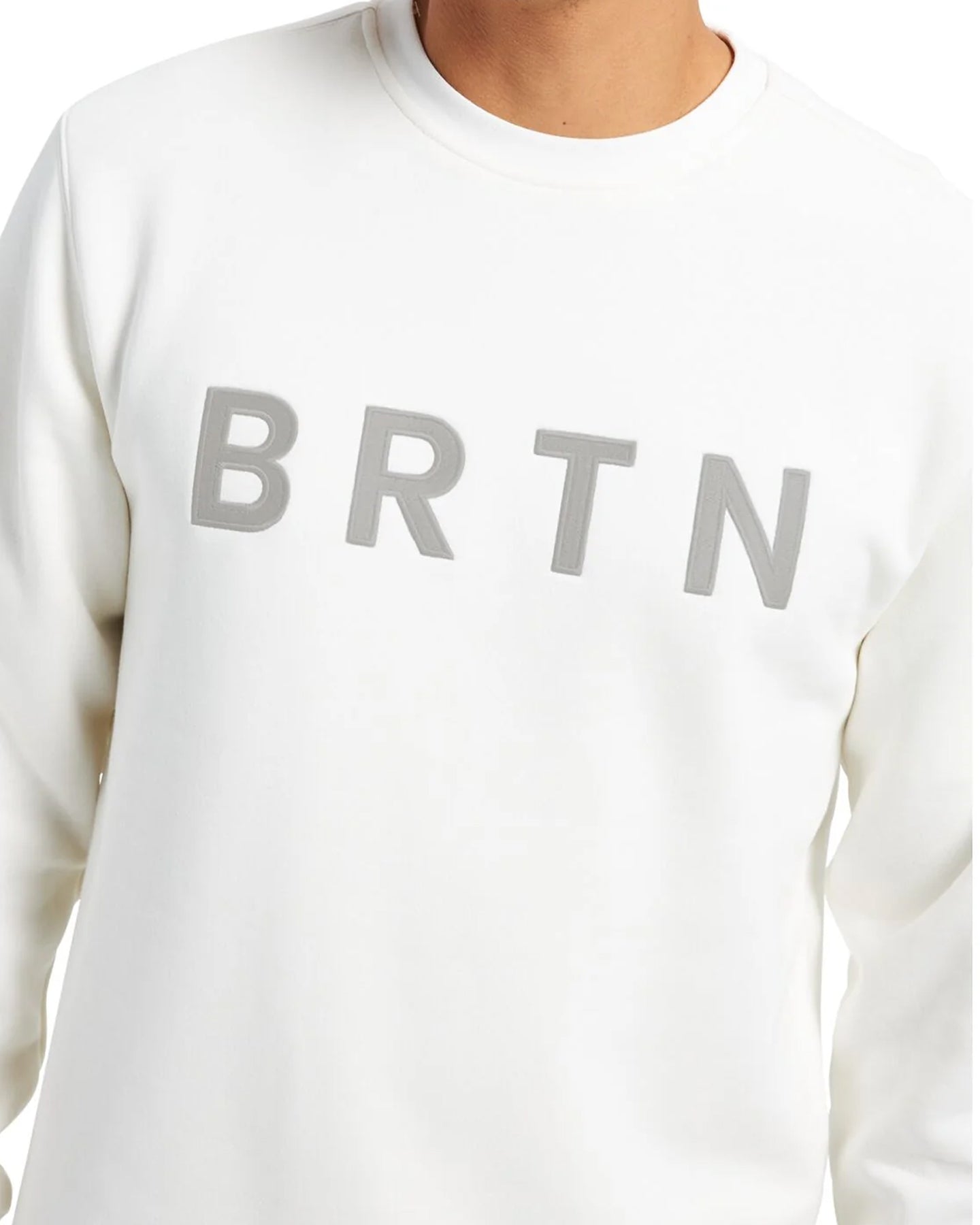 Burton Brtn Crewneck Sweatshirt - Stout White Hoodies & Sweatshirts - Trojan Wake Ski Snow