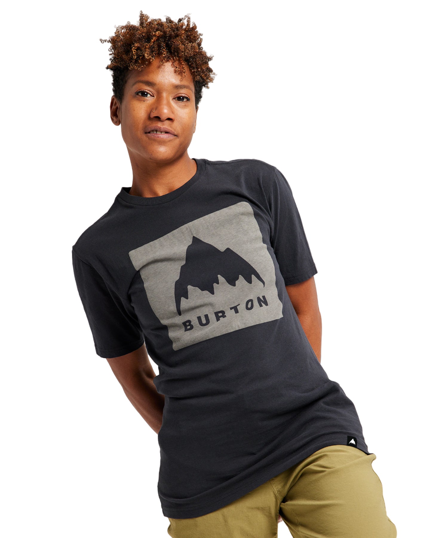 Burton Classic Mountain High Short Sleeve T-Shirt - True Black Shirts & Tops - Trojan Wake Ski Snow