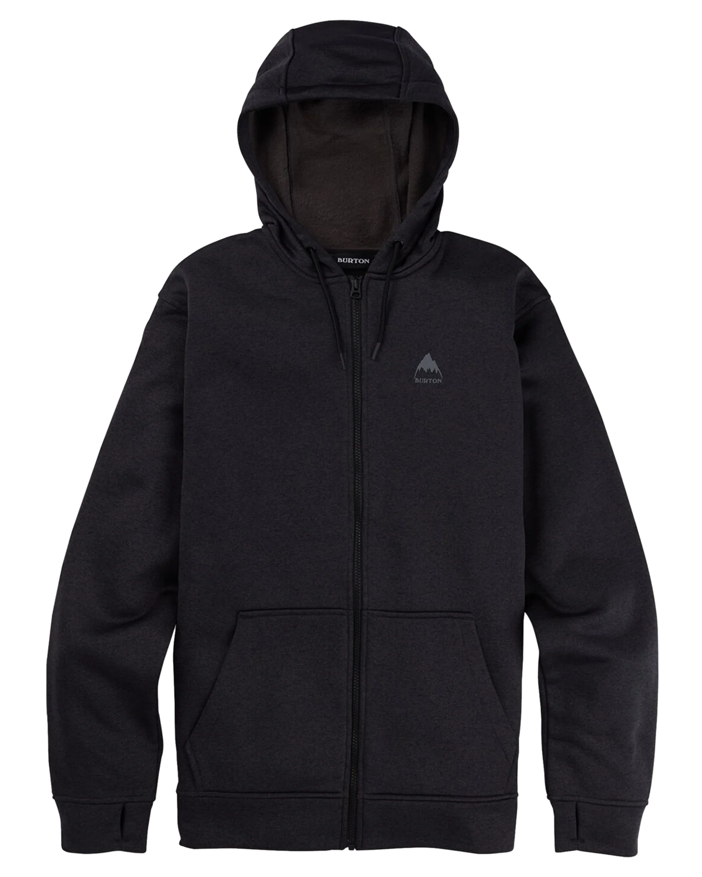 Burton Men's Burton Oak Full-Zip Hoodie - True Black Heather Hoodies & Sweatshirts - Trojan Wake Ski Snow