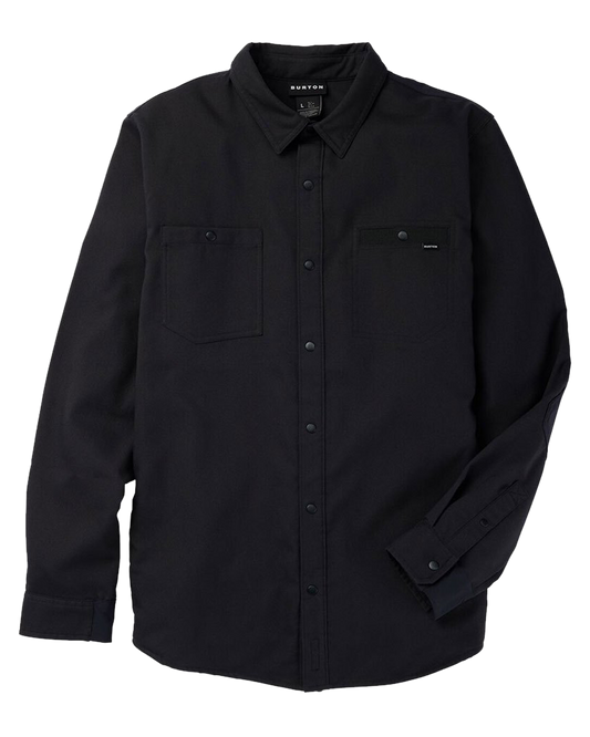 Burton Men's Favorite Performance Long Sleeve Flannel - True Black Shirts & Tops - Trojan Wake Ski Snow