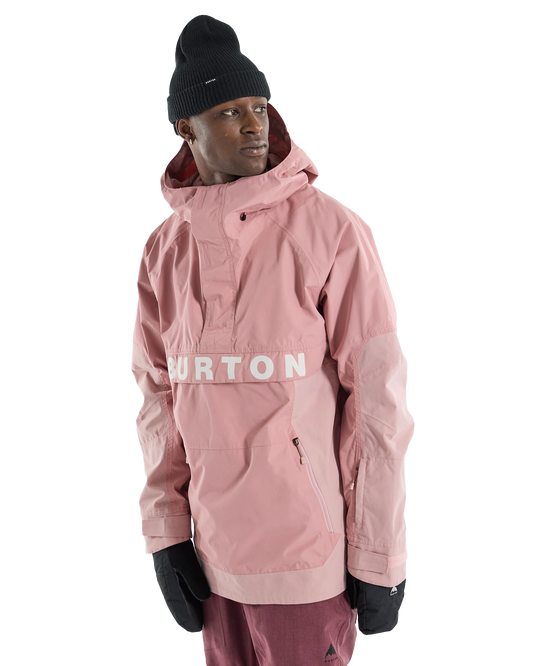 Burton Men's Frostner 2L Anorak Snow Jacket - Powder Blush Snow Jackets - Trojan Wake Ski Snow