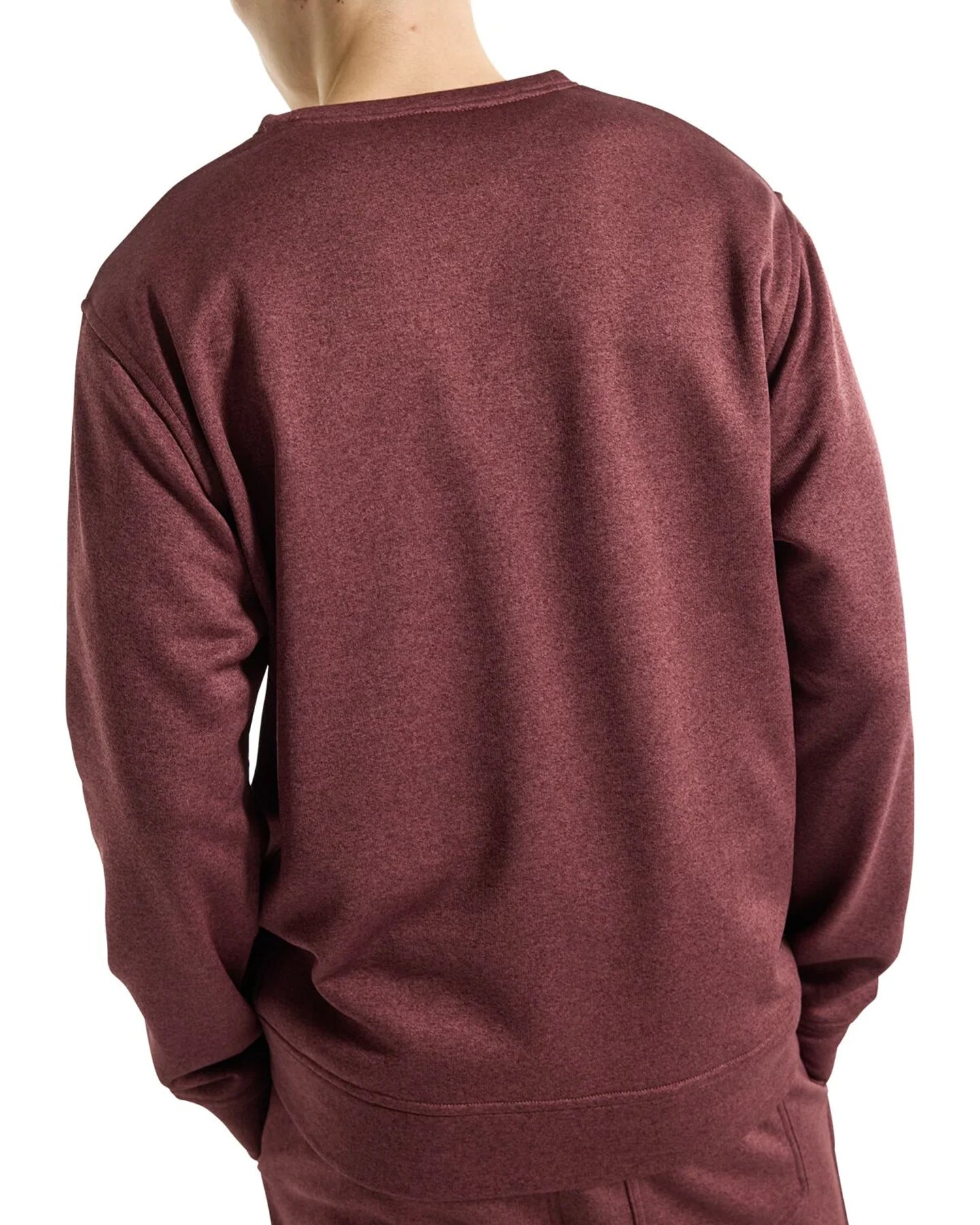 Burton Men's Oak Pullover Crew - Almandine Heather Hoodies & Sweatshirts - Trojan Wake Ski Snow