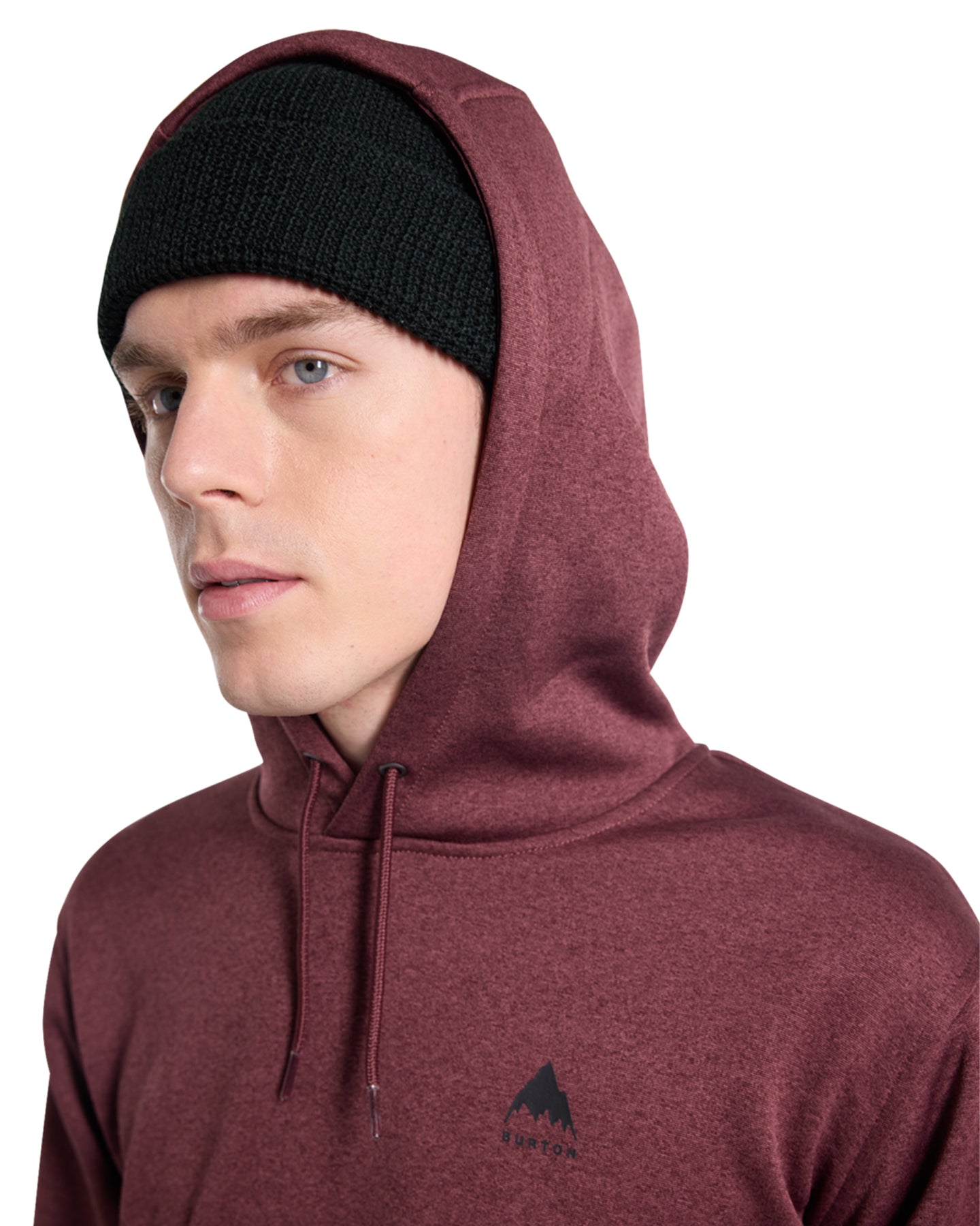 Burton Men's Oak Pullover Hoodie - Almandine Heather Hoodies & Sweatshirts - Trojan Wake Ski Snow