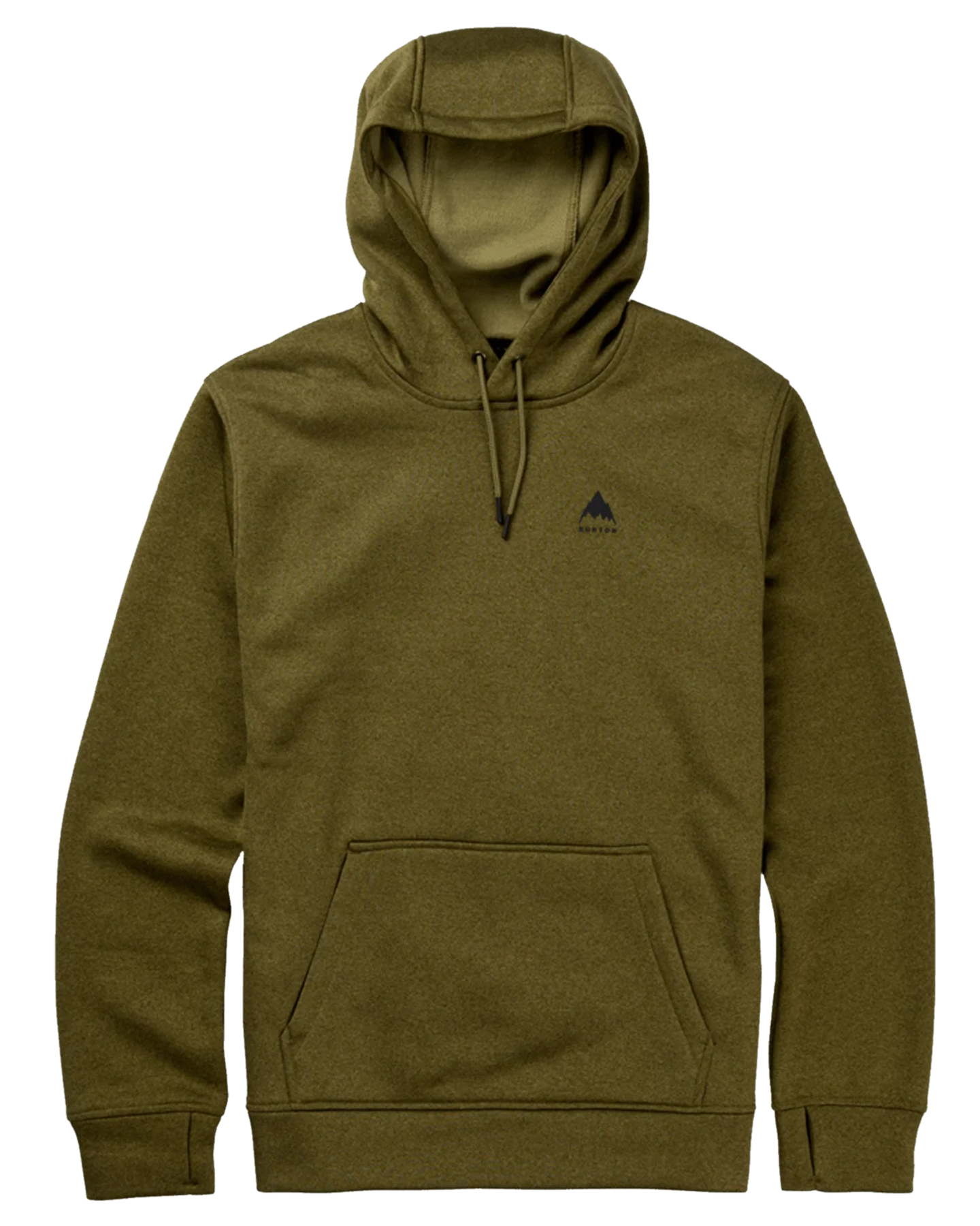 Burton Men's Oak Pullover Hoodie - Martini Olive Heather Hoodies & Sweatshirts - Trojan Wake Ski Snow