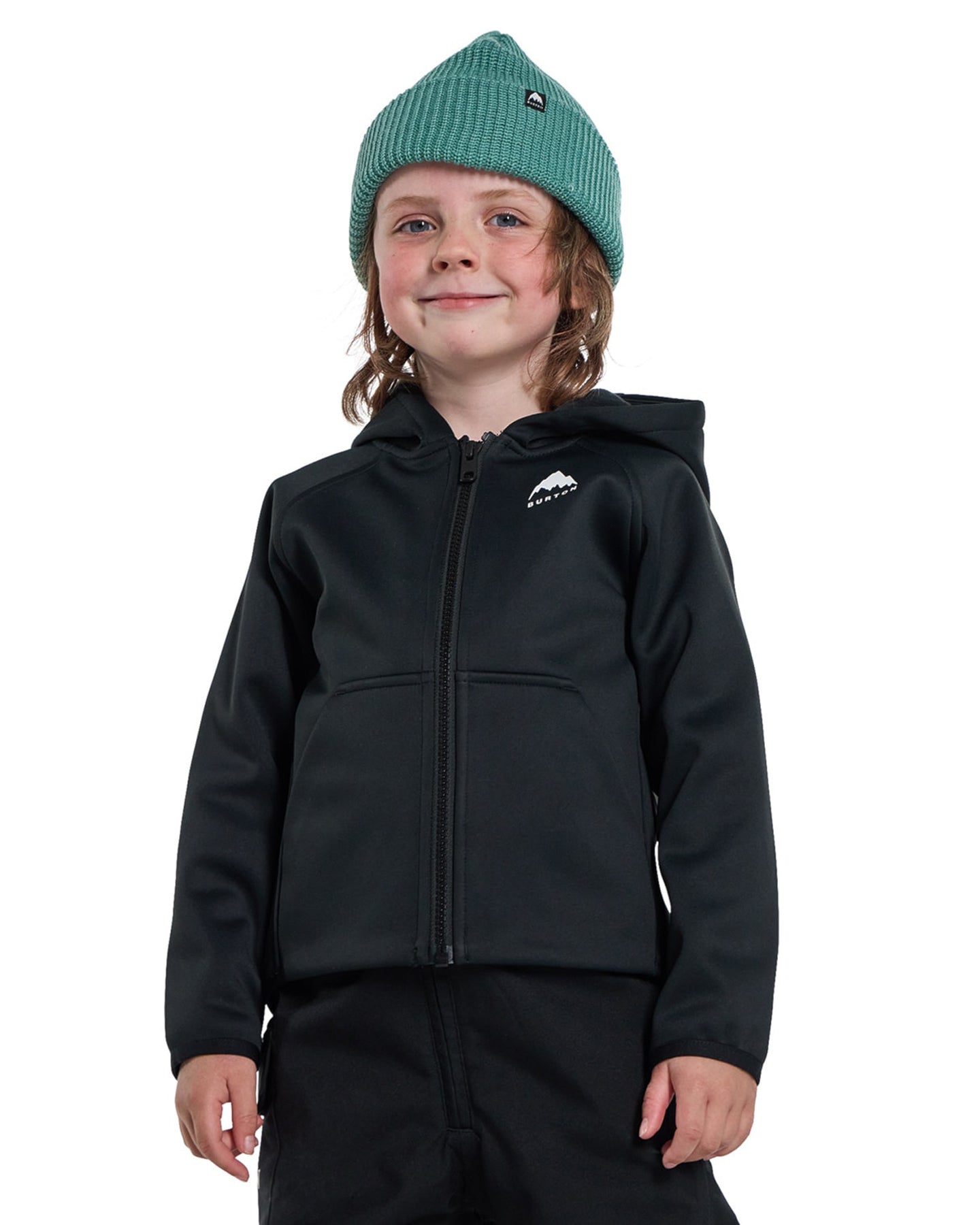 Burton Toddlers' Crown Weatherproof Full-Zip Fleece - True Black Hoodies & Sweatshirts - Trojan Wake Ski Snow