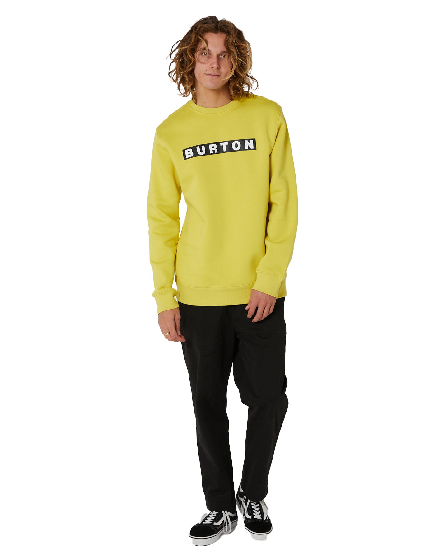 Burton Vault Crewneck Sweatshirt - Sulfur Hoodies & Sweatshirts - Trojan Wake Ski Snow