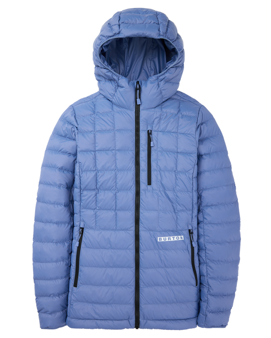 Burton Women's Mid-Heat Hooded Down Insulated Jacket - Slate Blue Jackets - Trojan Wake Ski Snow