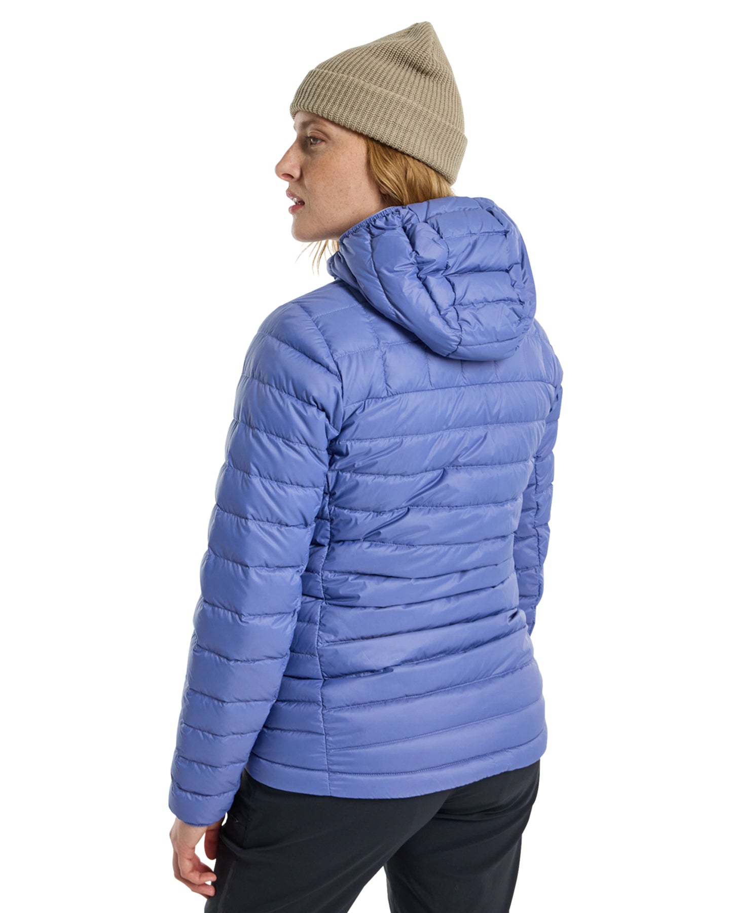 Burton Women's Mid-Heat Hooded Down Insulated Jacket - Slate Blue Jackets - Trojan Wake Ski Snow