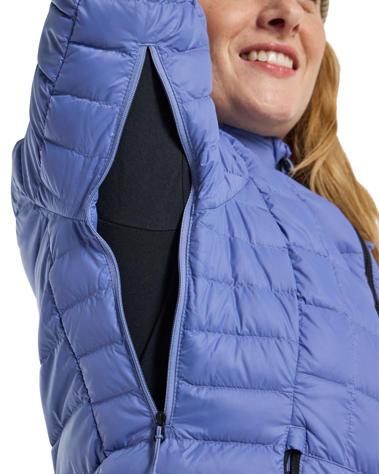 Burton Women's Mid-Heat Hooded Down Insulated Jacket - Slate Blue Jackets - Trojan Wake Ski Snow