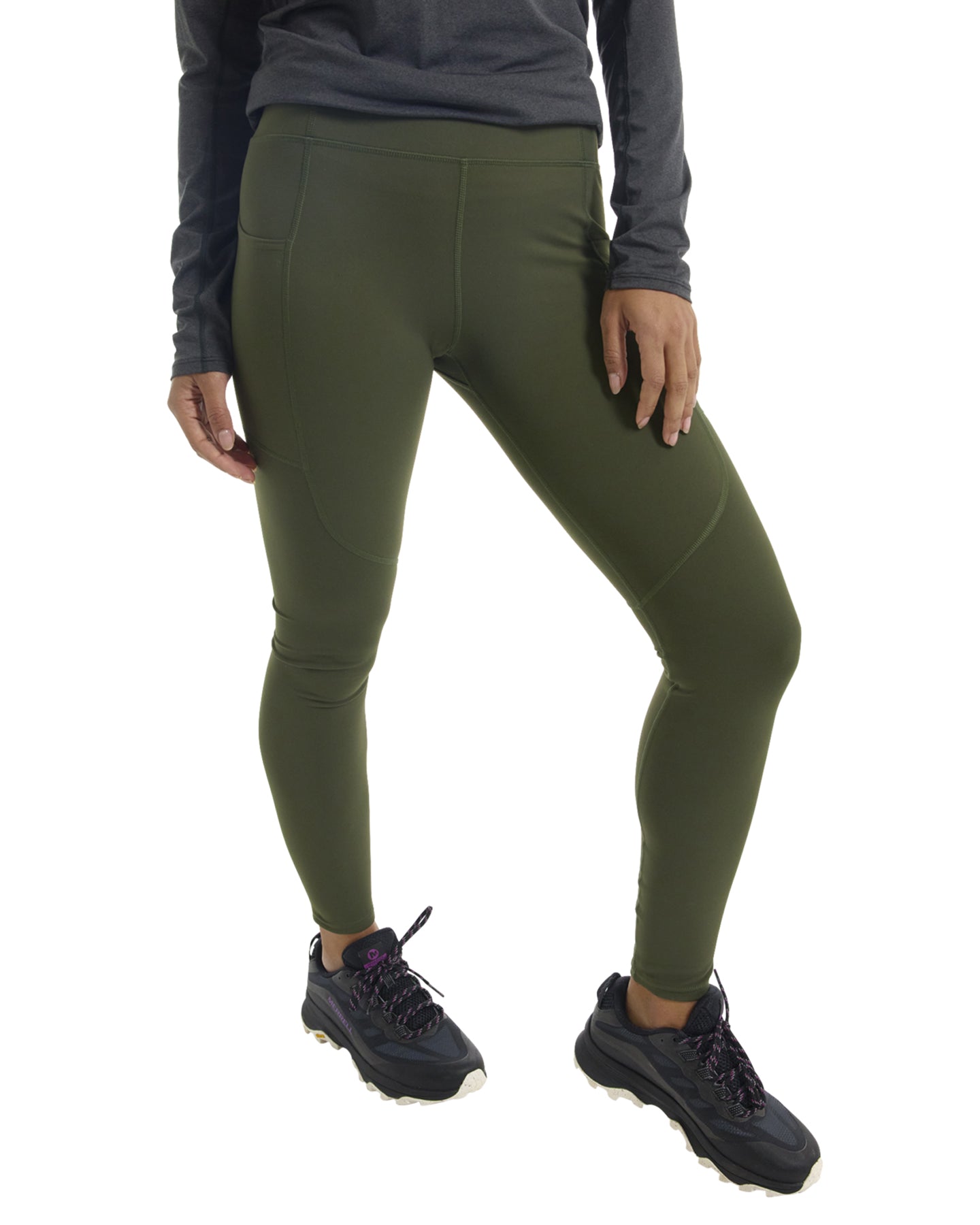 Burton Women's Multipath Pocket Leggings - Forest Night Pants - Trojan Wake Ski Snow