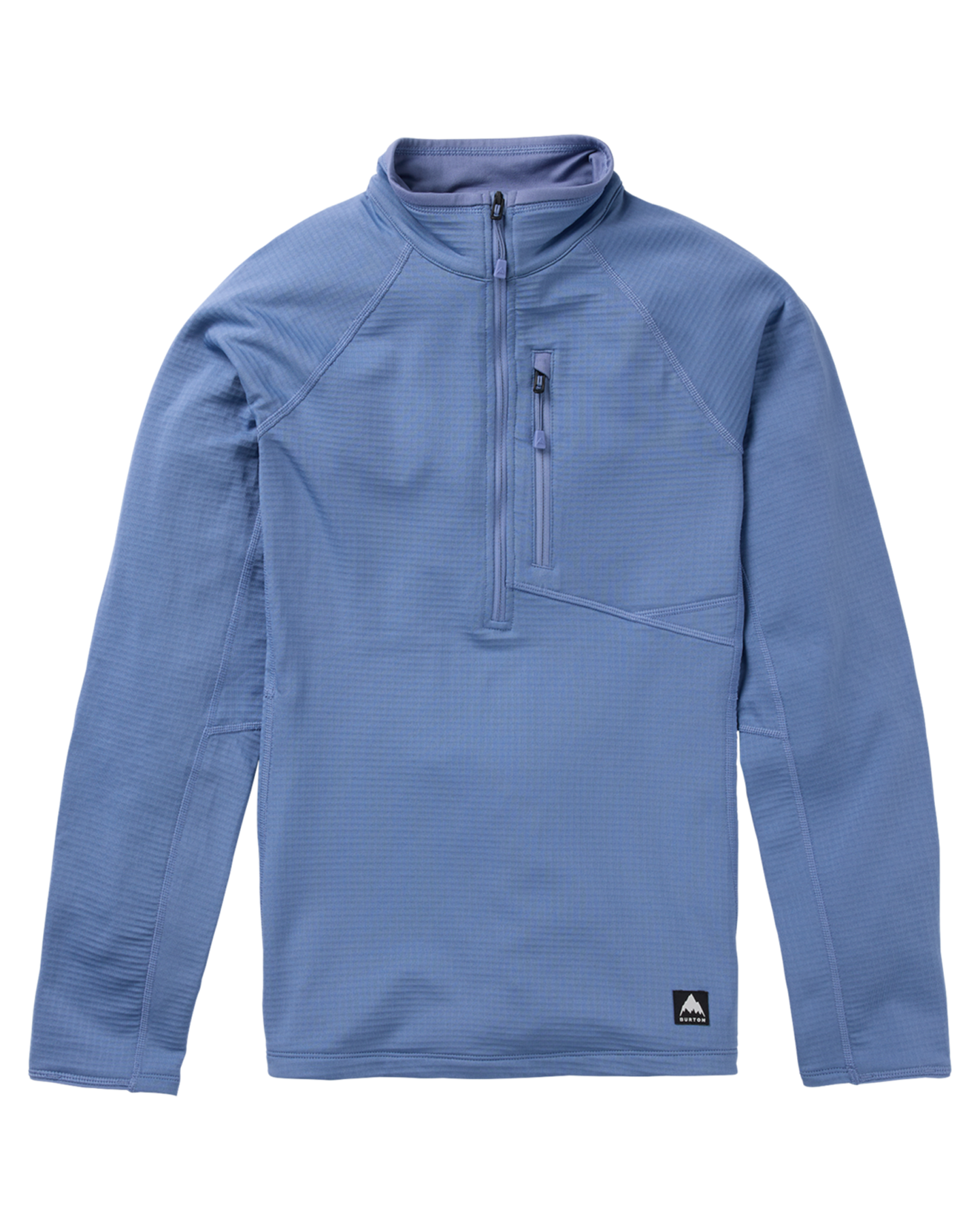 Burton Women's Stockrun Grid Half-Zip Fleece - Slate Blue Hoodies & Sweatshirts - Trojan Wake Ski Snow