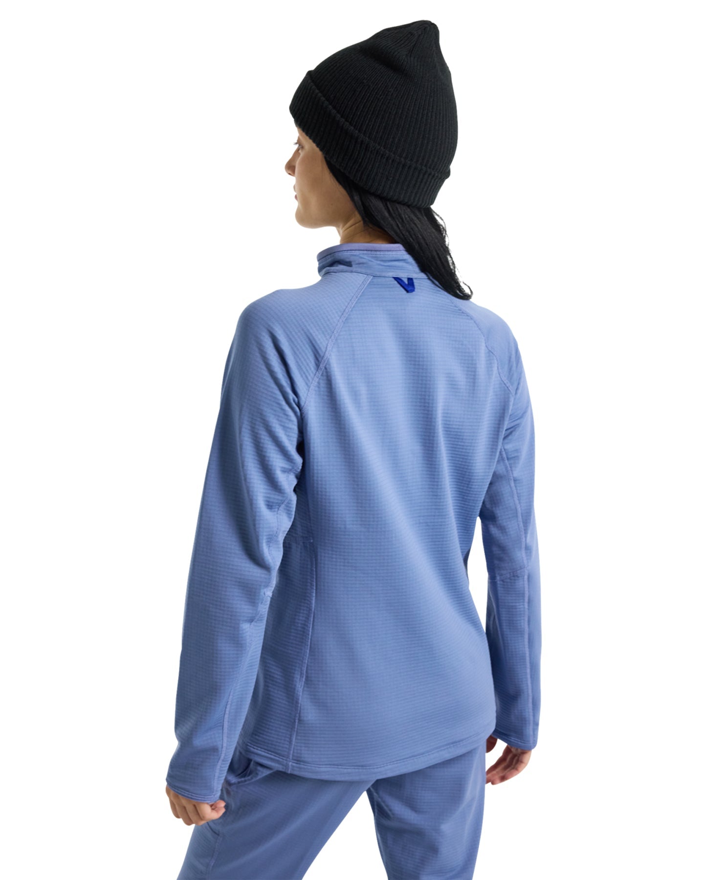 Burton Women's Stockrun Grid Half-Zip Fleece - Slate Blue Hoodies & Sweatshirts - Trojan Wake Ski Snow