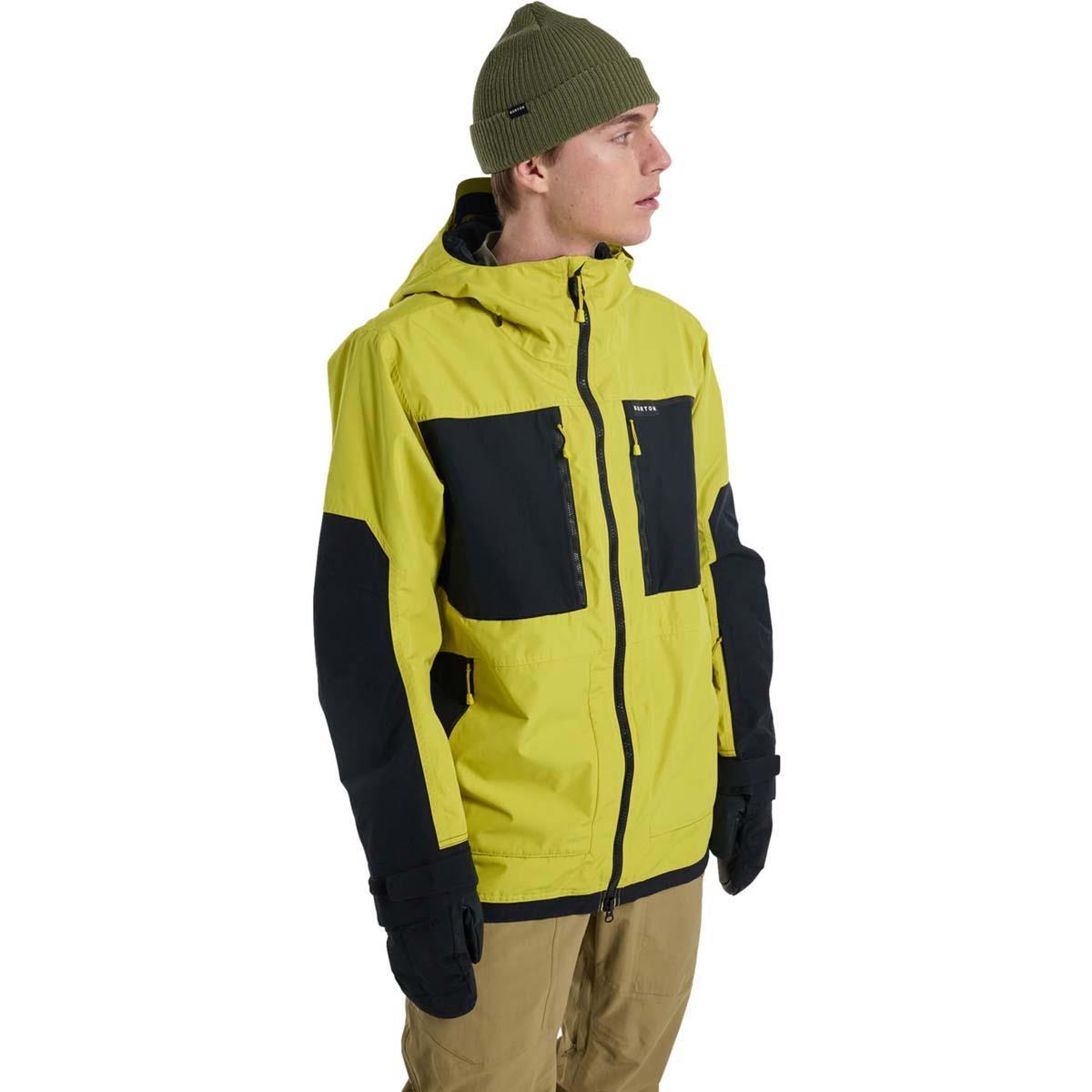 Burton Men's Frostner 2L Snow Jacket - Sulfur/True Black Snow Jackets - Trojan Wake Ski Snow