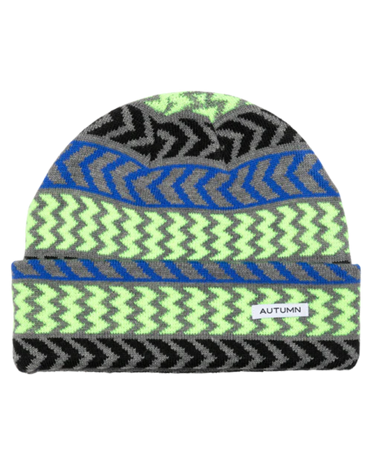 Autumn Chevron Beanie - Highlighter Beanies - Trojan Wake Ski Snow