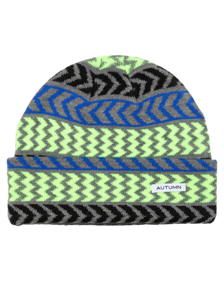 Autumn Chevron Beanie - Highlighter Beanies - Trojan Wake Ski Snow