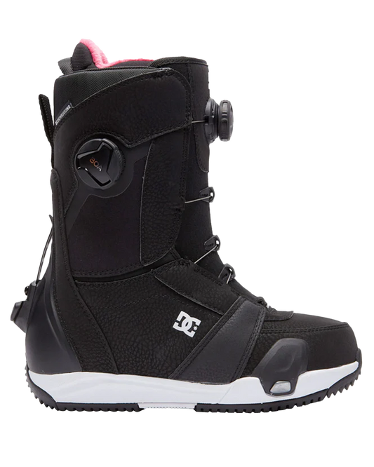 DC Lotus Step On Women's Snowboard Boots - Black / White / Black - 2023 Snowboard Boots - Trojan Wake Ski Snow