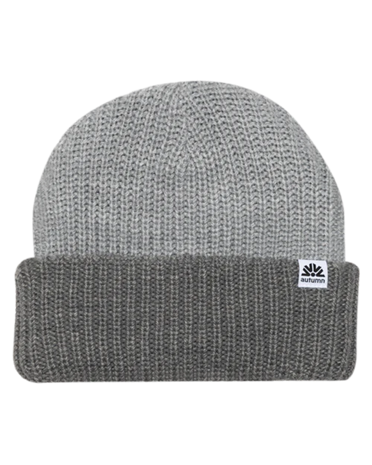 Autumn Dual Tone Beanie - Grey Beanies - Trojan Wake Ski Snow